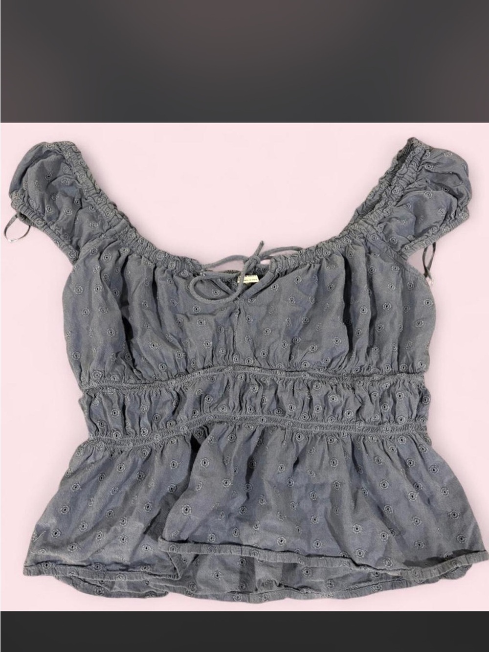 Old Navy Eyelet Babydoll Top – Size L